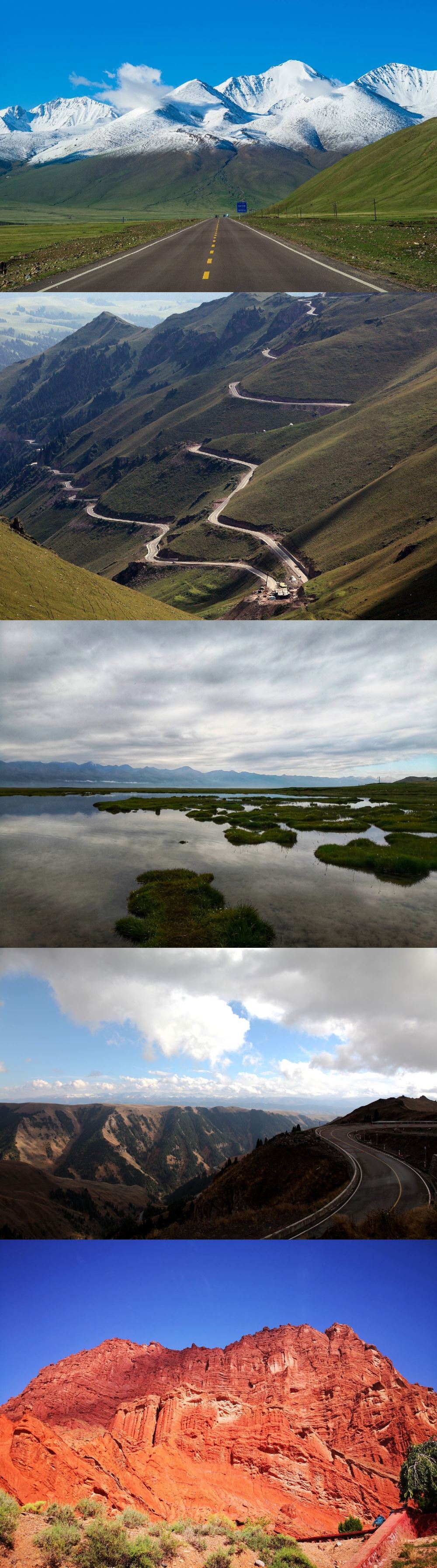 独库公路沿途风景. 凤凰网,飞猪网 图